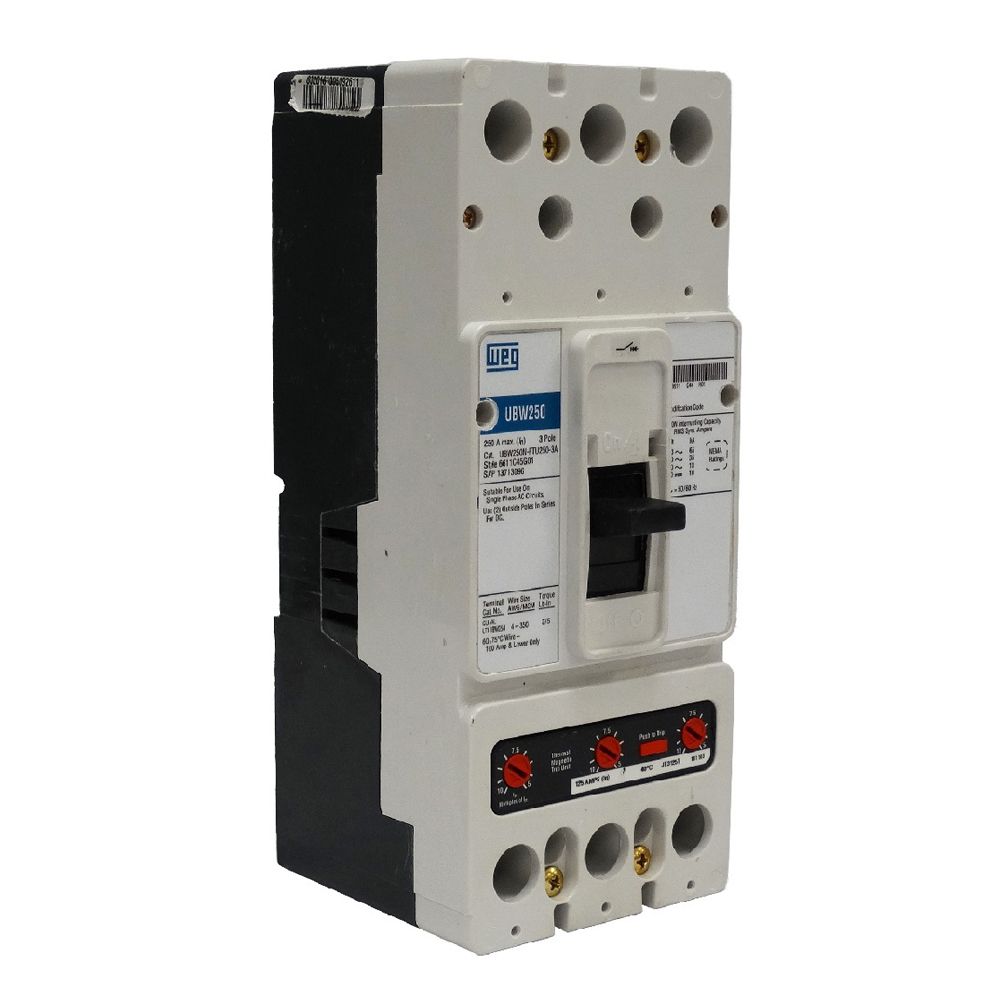 UBW250H-FTU250-3A WEG Circuit Brkr CIRCUIT BREAKER UBW250H-FTU250-3A