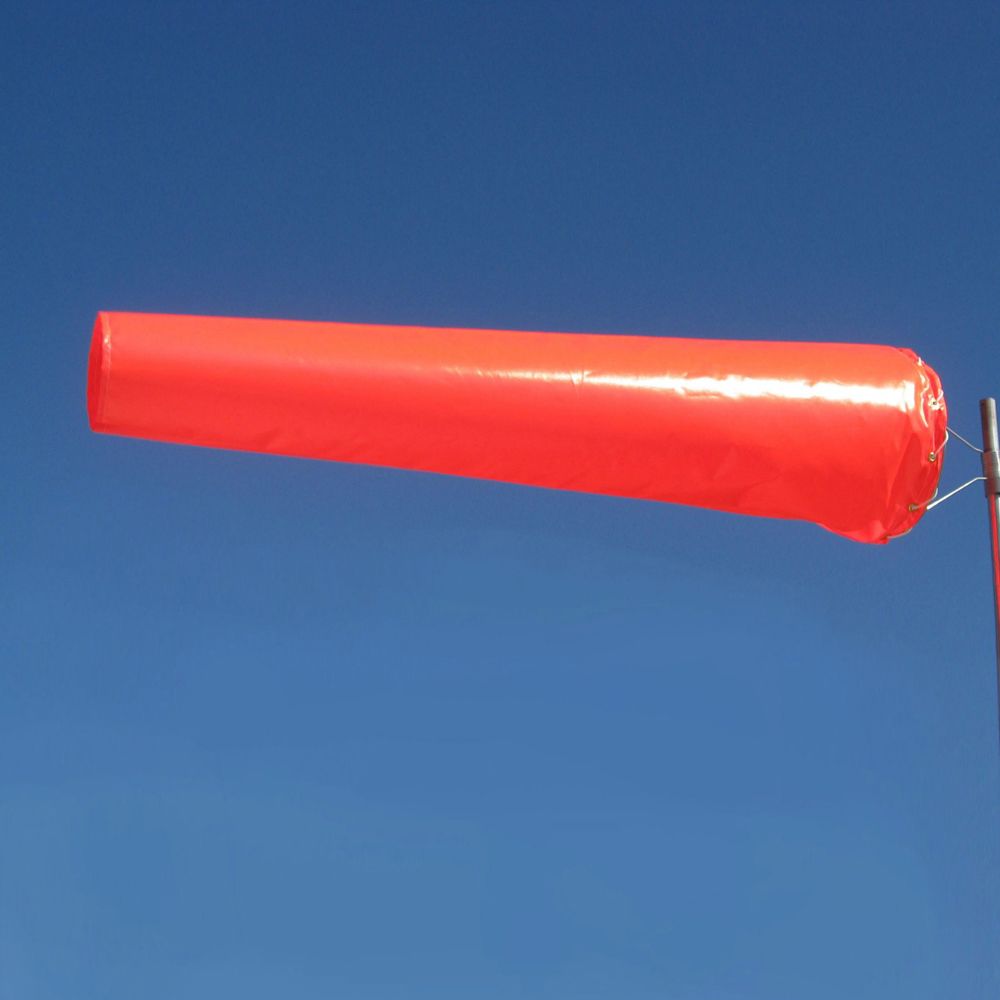 WC10V Windcone 10" x 42" Vinyl Windsock Orange Vinyl